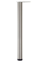 Picture of Peter Meier 27 3/4" Hamburg Legs (Set of 4) in Hamburg Brushed Black (615-7S-ST)
