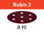 Picture of Abrasive sheet Rubin 2 STF D90/6 P220 RU2/50