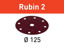 Picture of Abrasive sheet Rubin 2 STF D125/8 P100 RU2/10